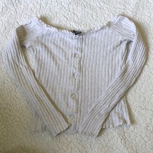 Off the shoulder shirt